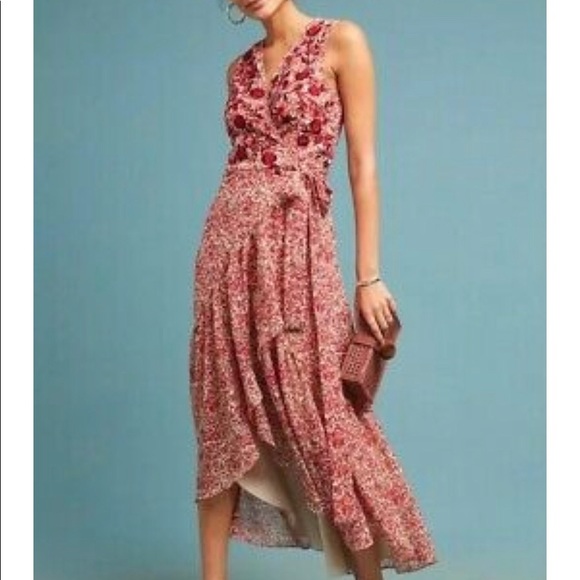 Rana Gill Red Floral Dress - Picture 2 of 10